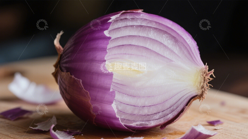 高清大图下载【趣麦麦图】剥开的紫洋葱3