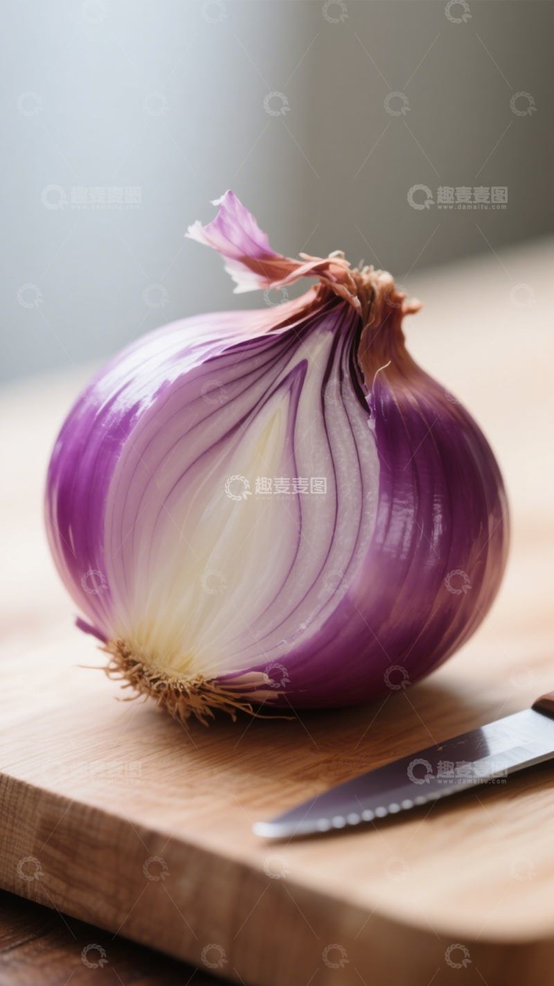 高清大图下载【趣麦麦图】剥开的紫洋葱1