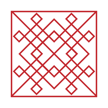 传统纹样方胜纹菱形格纹