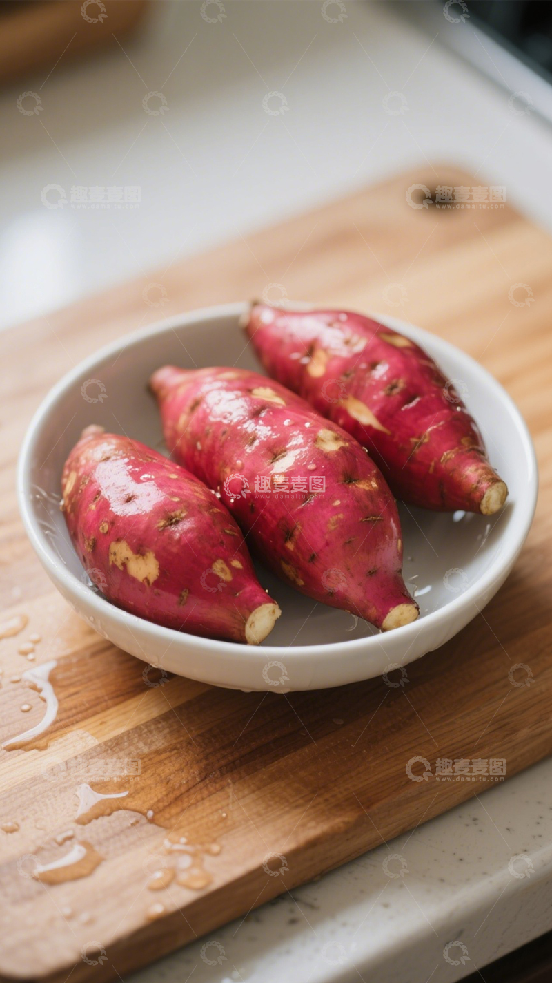 高清大图下载【趣麦麦图】红皮红薯蔬菜