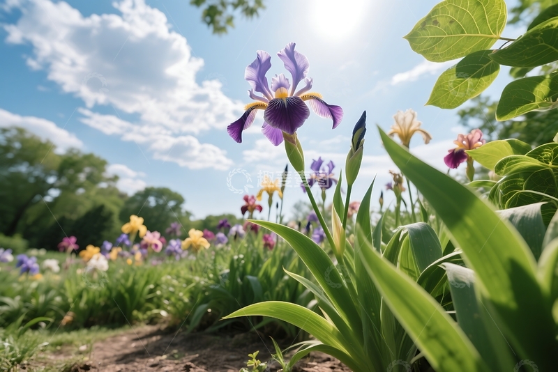 北京植物园宿根园花卉 