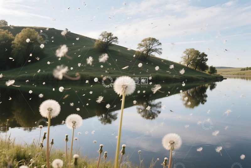 高清大图下载【趣麦麦图】北达科他州的蒲公英 