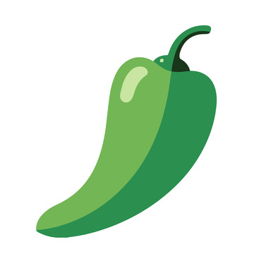 绿色辣椒矢量素材