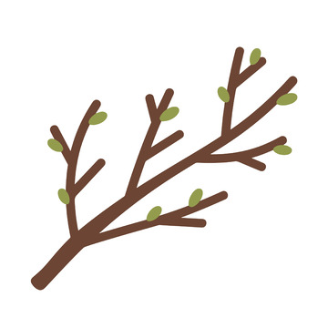 树枝自然矢量素材