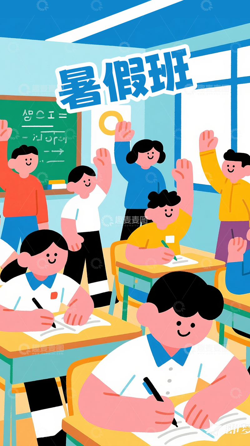 暑假班托管海报