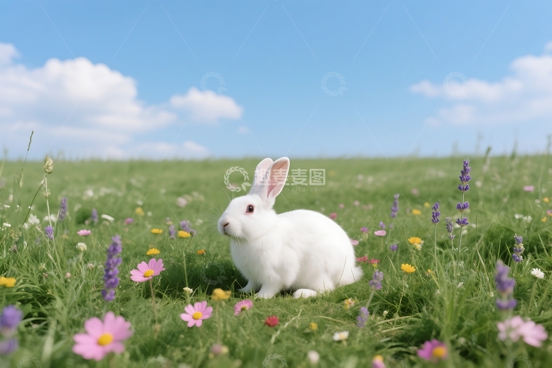 高清大图下载【趣麦麦图】春花草甸景观 