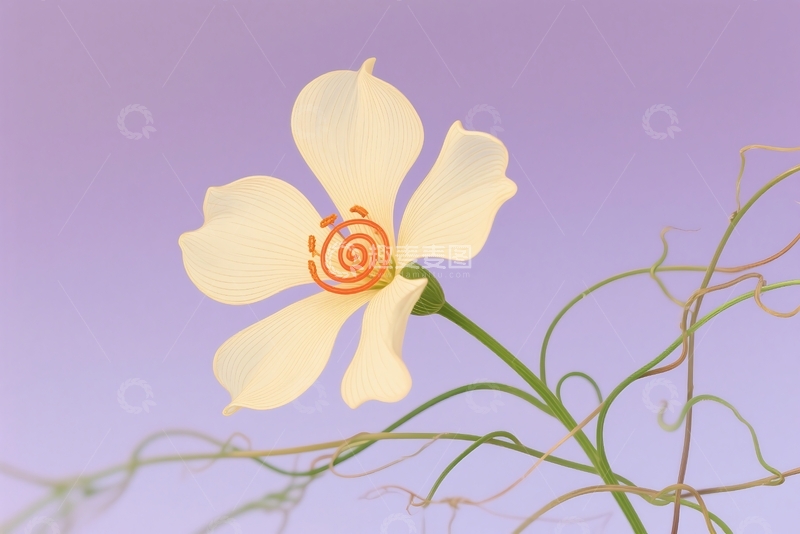 高清大图下载【趣麦麦图】波特莉亚花线条艺术 