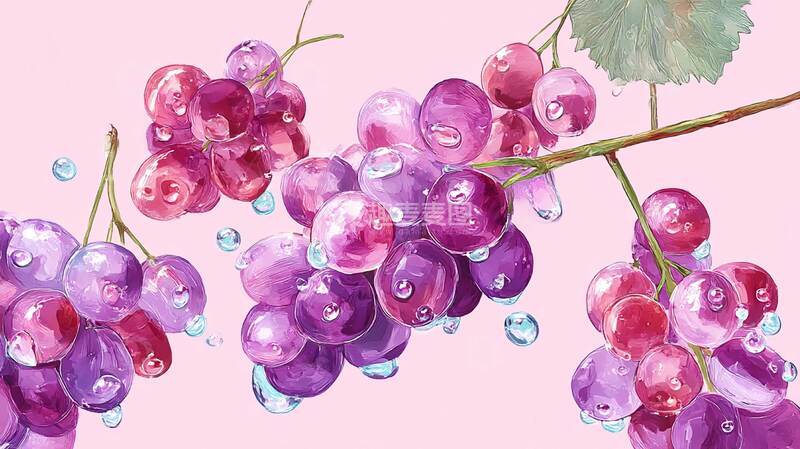 高清大图下载【趣麦麦图】紫葡萄  水果  夏季  6