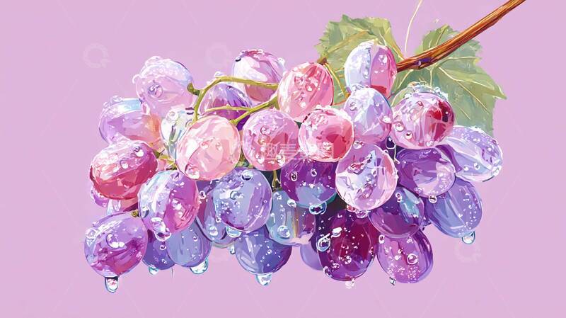 高清大图下载【趣麦麦图】紫葡萄  水果  夏季  4