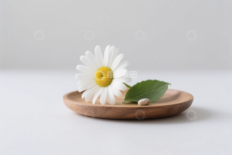 高清大图下载【趣麦麦图】白色洋甘菊花的背景 