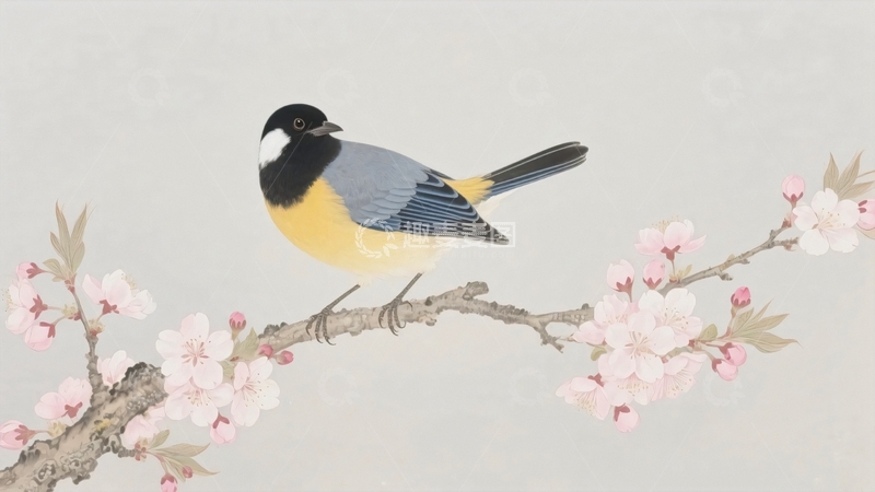 高清大图下载【趣麦麦图】中国风花鸟画1