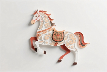 国潮艺术插画骏马1