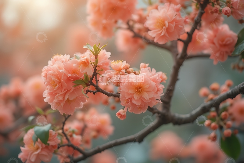 高清大图下载【趣麦麦图】秋天粉色的花朵 