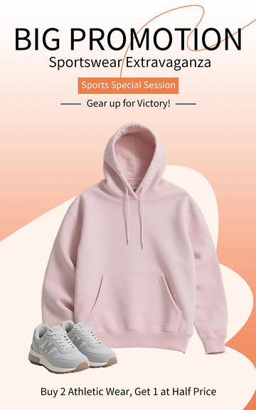 服饰类跨境电商竖版海报宣传