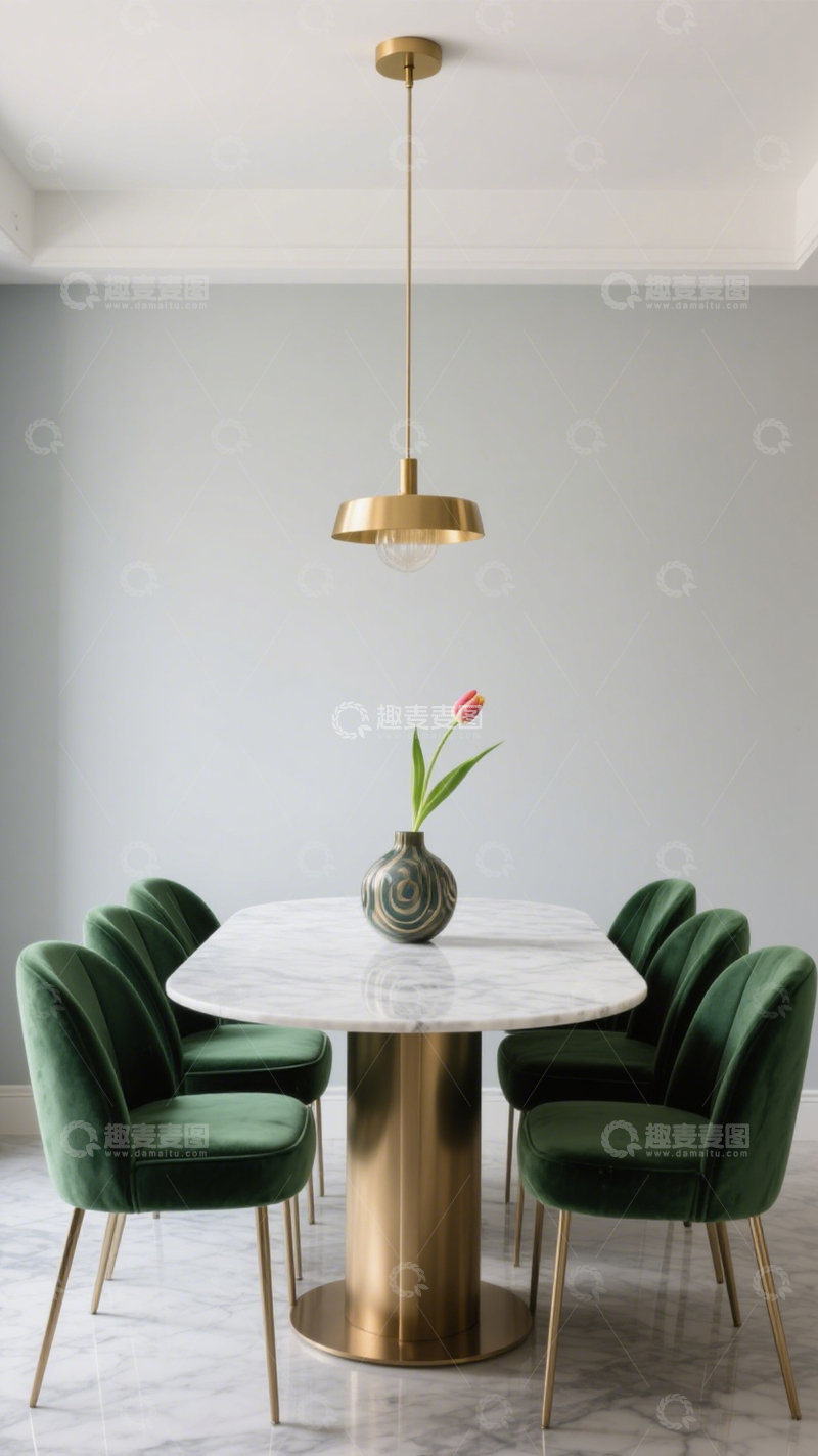 高清大图下载【趣麦麦图】轻奢圆桌餐厅