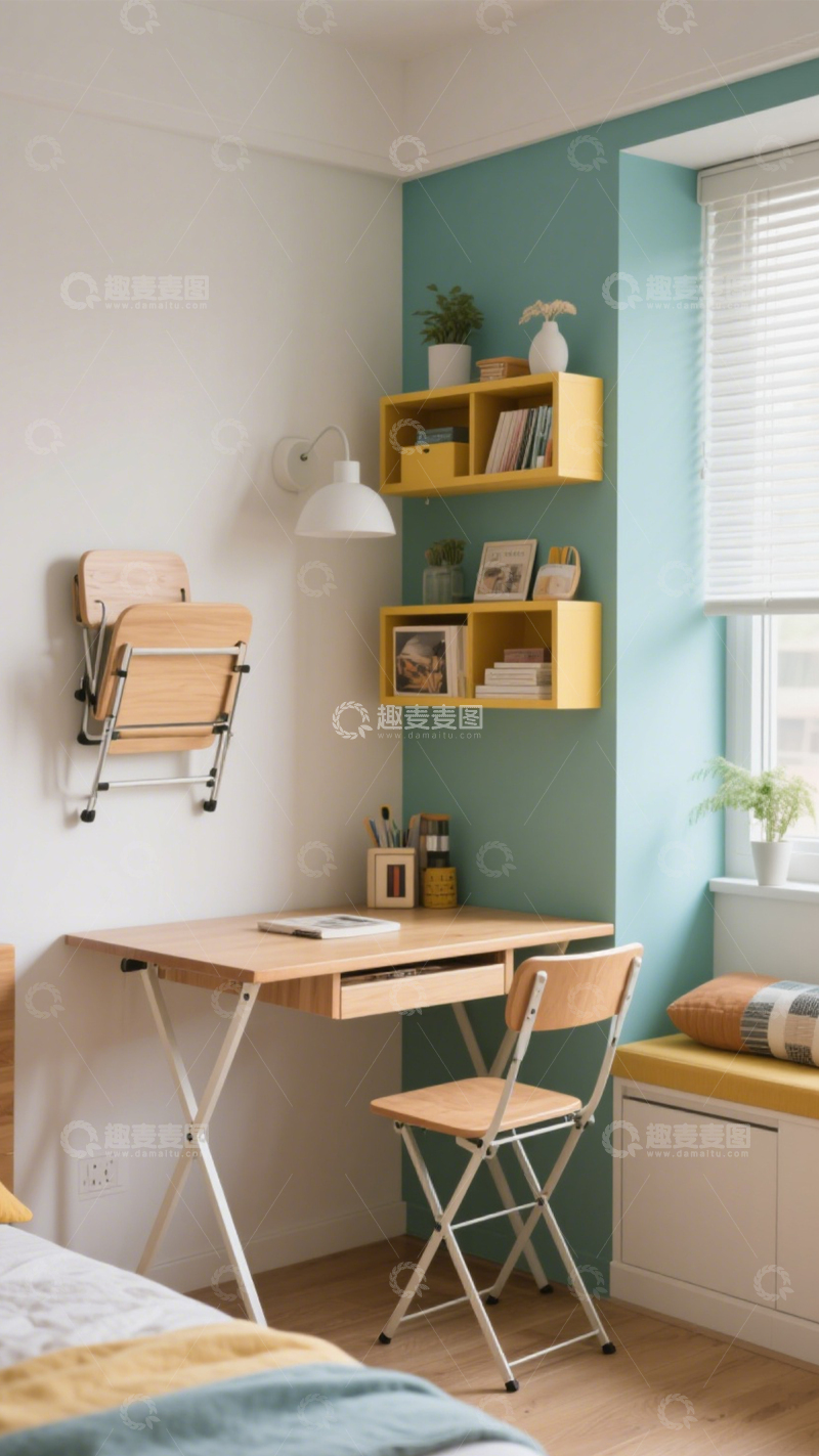 高清大图下载【趣麦麦图】清新简约书房3