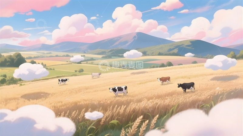 高清大图下载【趣麦麦图】田园风景背景2