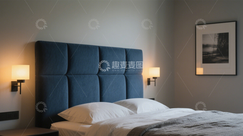 高清大图下载【趣麦麦图】简约现代睡眠卧室1