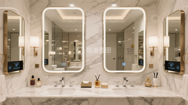 高清大图下载【趣麦麦图】高端奢华卫浴间