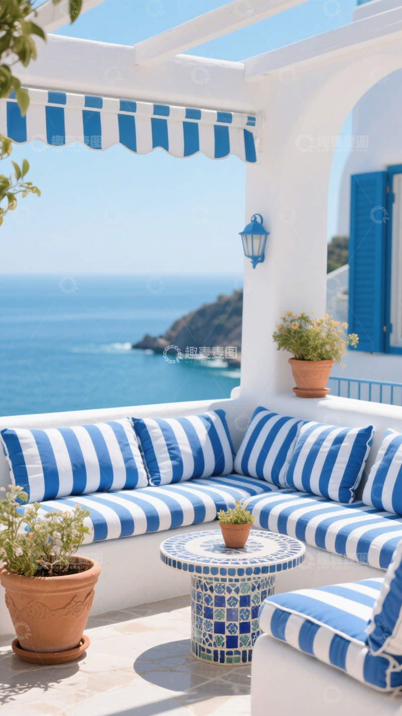 高清大图下载【趣麦麦图】海景度假滨海露台1