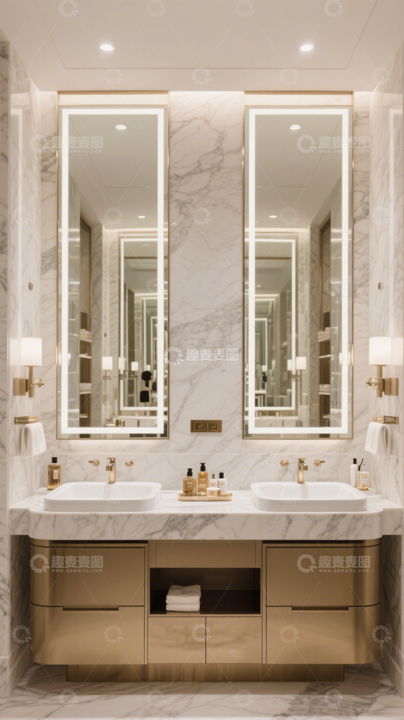 高清大图下载【趣麦麦图】高端奢华卫浴间2