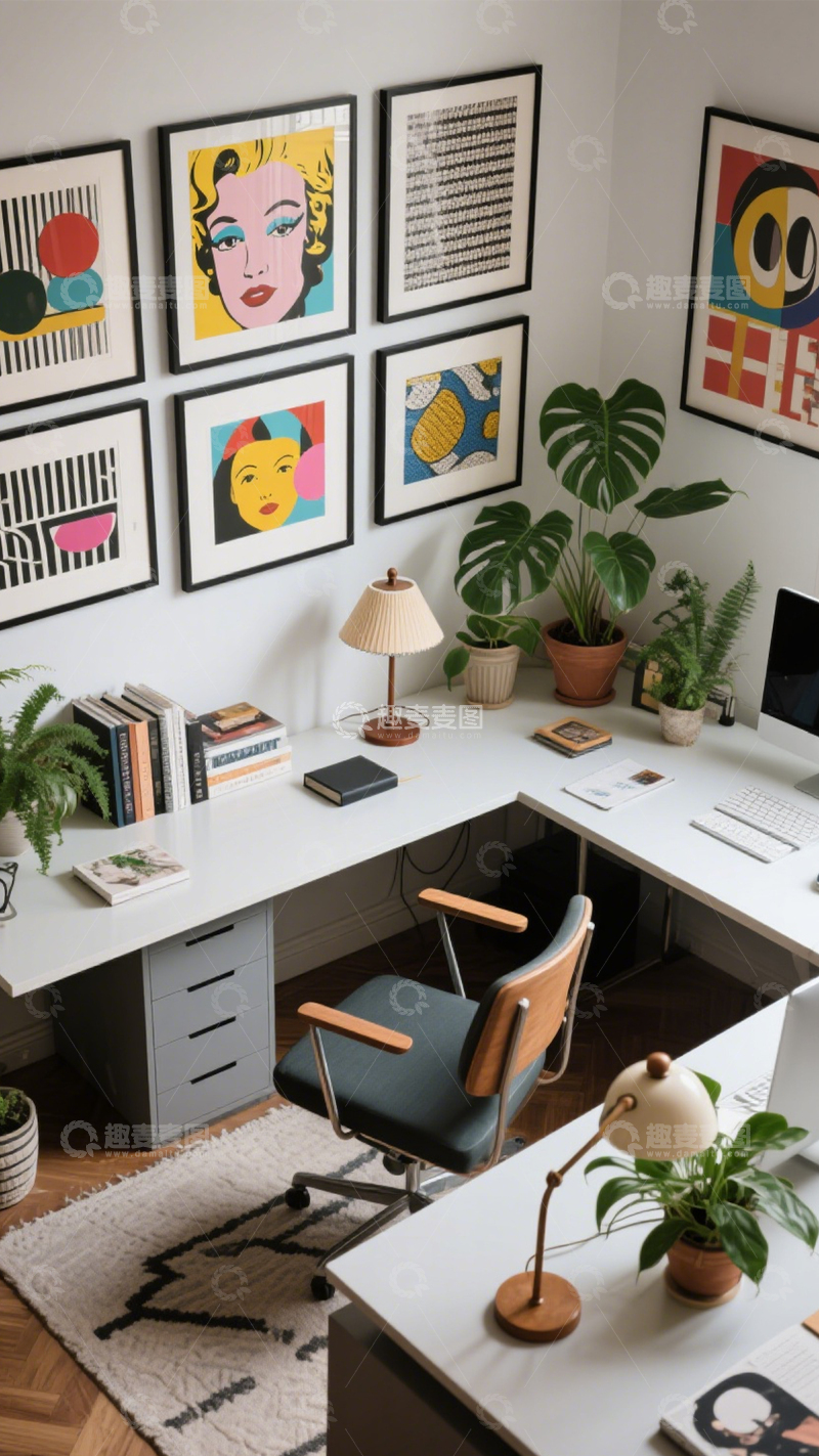 高清大图下载【趣麦麦图】文艺波普艺术办公区2