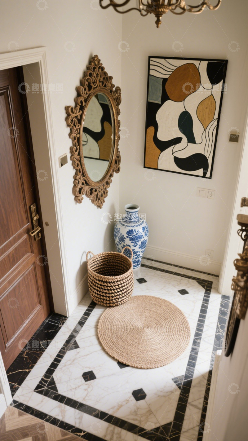 高清大图下载【趣麦麦图】古典优雅复古玄关