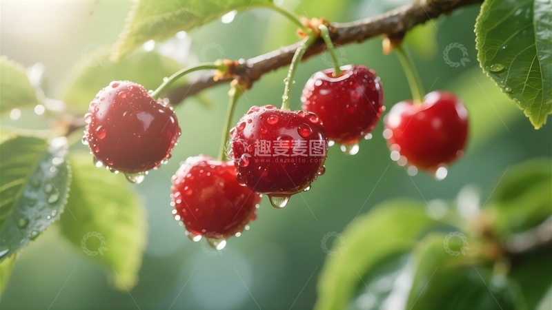高清大图下载【趣麦麦图】新鲜水果樱桃5