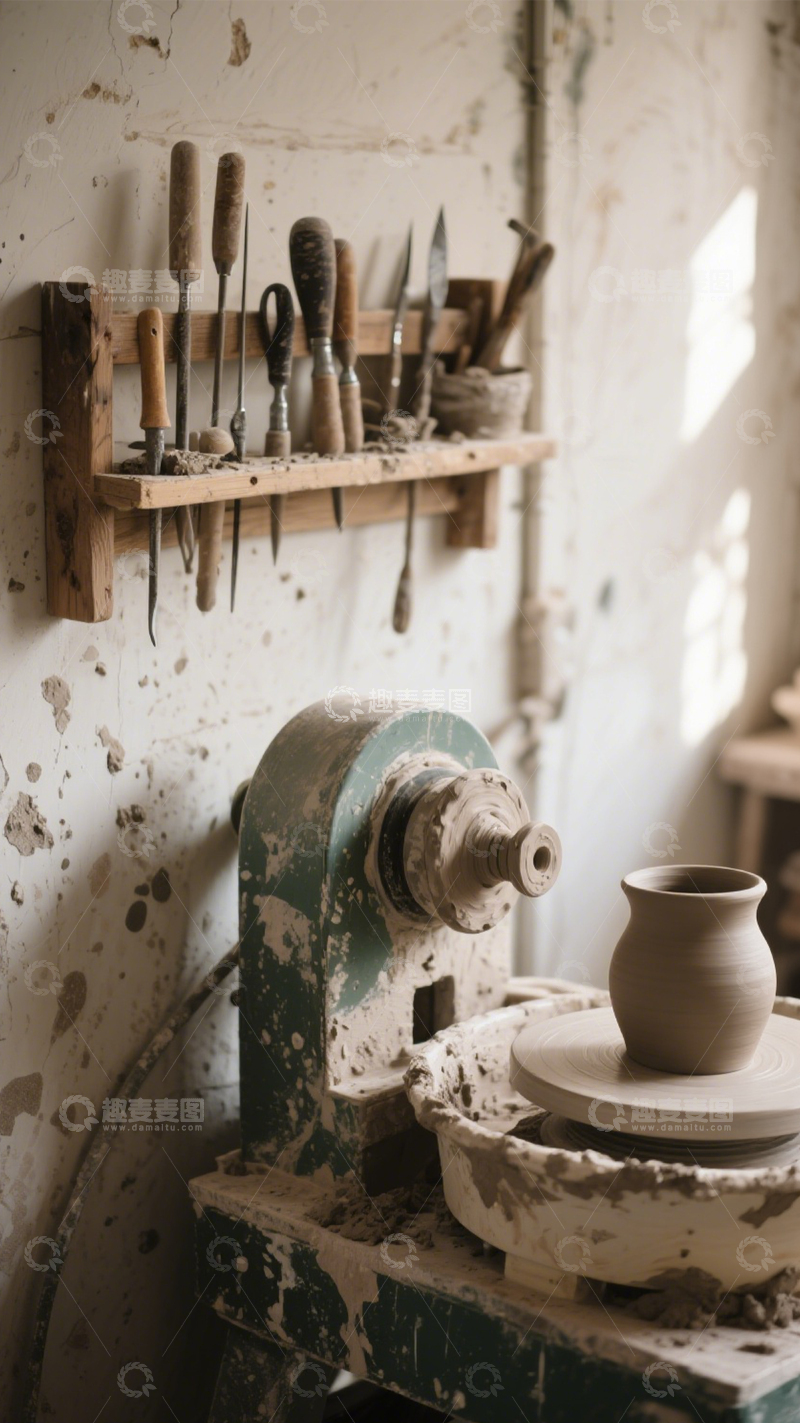 高清大图下载【趣麦麦图】质朴手工陶艺工作室