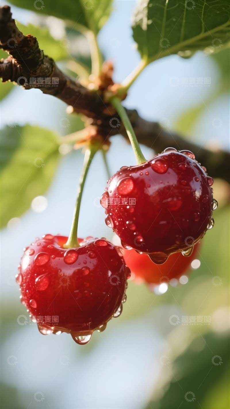 高清大图下载【趣麦麦图】新鲜水果樱桃1