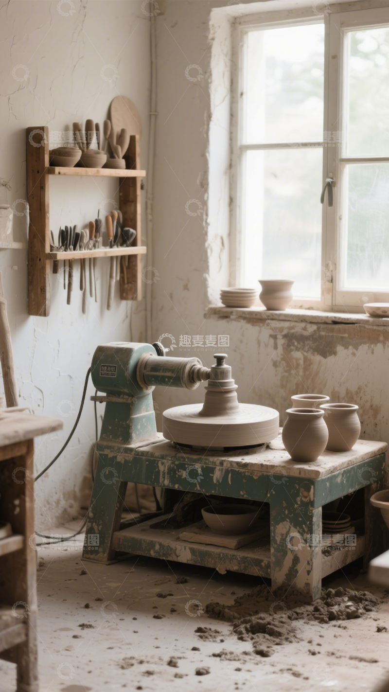 高清大图下载【趣麦麦图】质朴手工陶艺工作室1