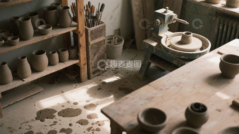 高清大图下载【趣麦麦图】质朴手工陶艺工作室2