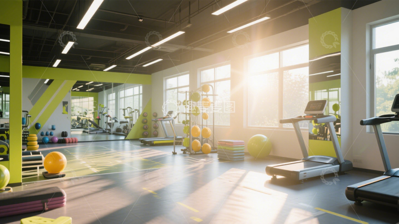 高清大图下载【趣麦麦图】阳光简约瑜伽空间1