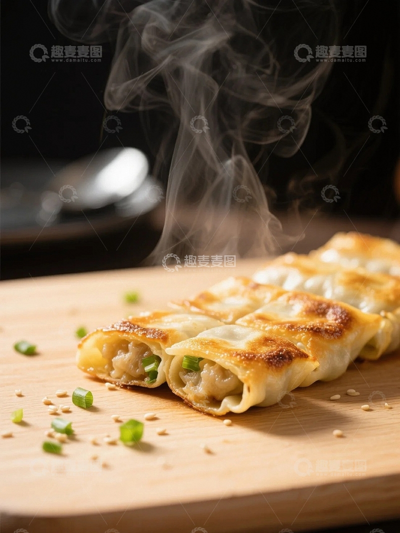 高清大图下载【趣麦麦图】传统中国美食锅贴5