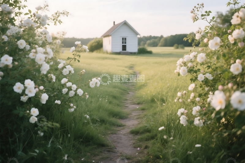高清大图下载【趣麦麦图】草地上的夏花 