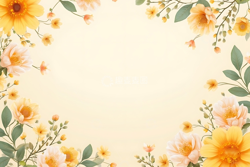 高清大图下载【趣麦麦图】背景缩放与夏季图案主题 