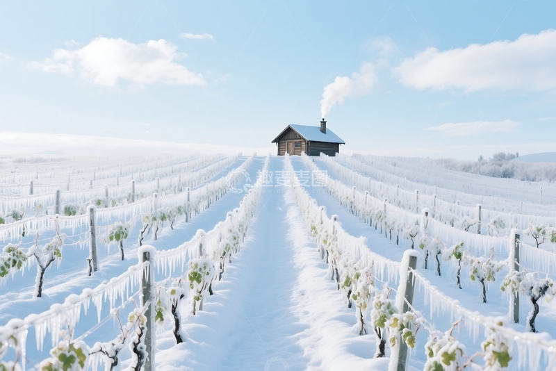 高清大图下载【趣麦麦图】覆盖着冰雪 