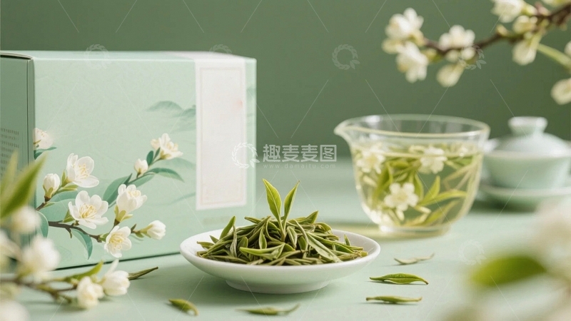 高清大图下载【趣麦麦图】绿茶品茶茶文化11