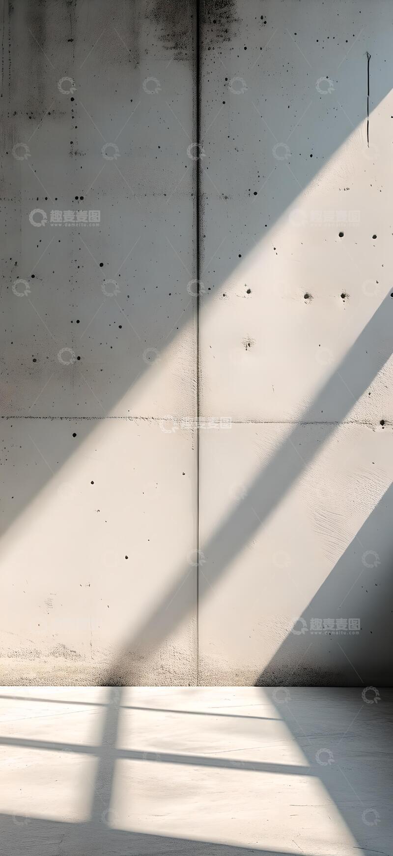高清大图下载【趣麦麦图】白色混凝土墙上的阴影背景广告图片1