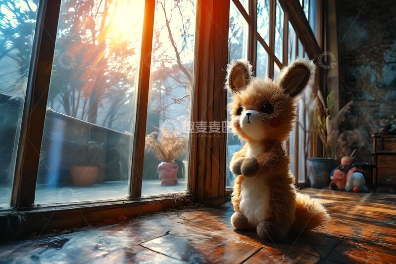 高清大图下载【趣麦麦图】地板上的毛绒动物2