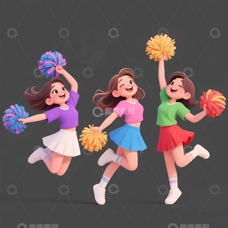 高清大图下载【趣麦麦图】健美操健身操1