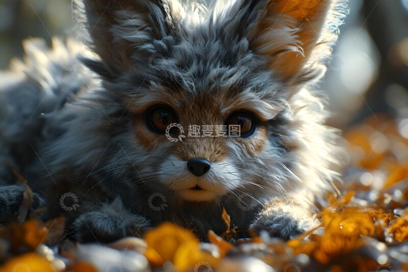 高清大图下载【趣麦麦图】地板上的毛绒动物1