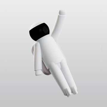 宇航员3D图标blend模型图标海报素材52