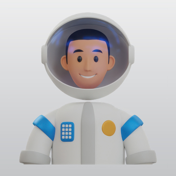 宇航员3D图标blend模型图标海报素材18