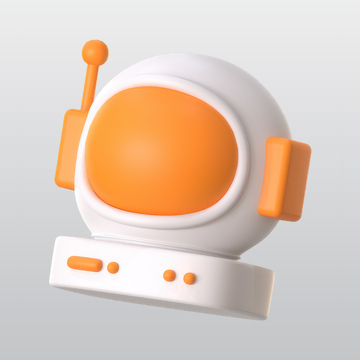 宇航员3D图标blend模型图标海报素材46