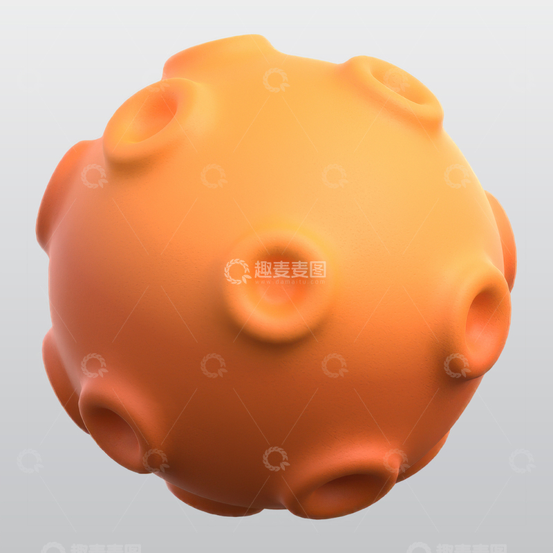源文件下载【趣麦麦图】卡通星球3D插画blend模型图标素材