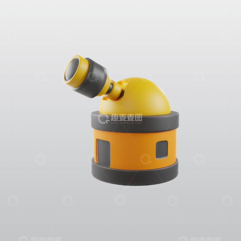 源文件下载【趣麦麦图】宇航员头盔3D图标blend模型图标海报22