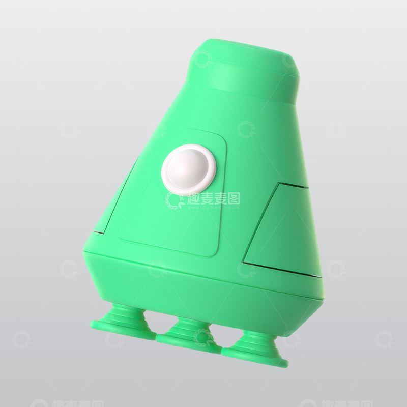 源文件下载【趣麦麦图】宇航员模块3D图标blend模型图标海报