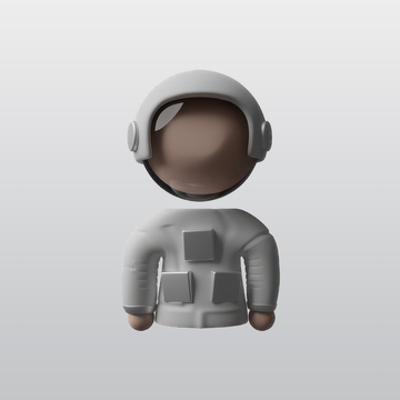 宇航员3D图标blend模型图标素材