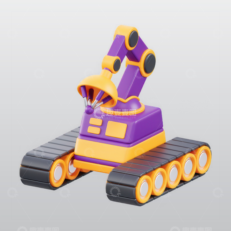 源文件下载【趣麦麦图】空间漫游者3D图标blend模型图标海报